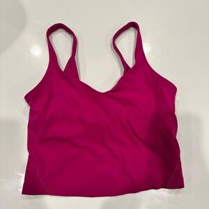 Lululemon ripened raspberry align tank top